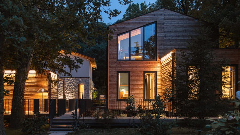 Studio Apostoli stattet Green Lodges in Montegrotto Terme ¬mit  Duschflächen und Waschtischen von Kaldewei aus