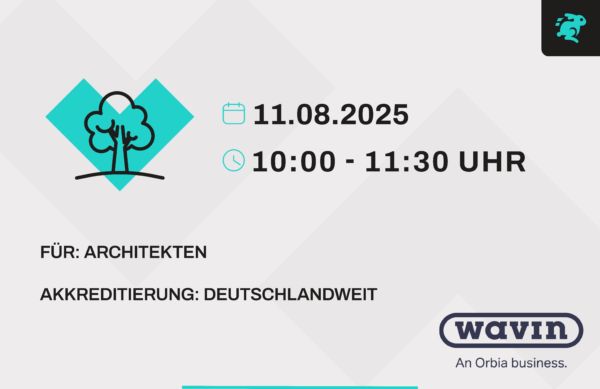 Online Veranstaltung - Effiziente Stadt- und Gebäudebegrünung durch innovative Regenwasserbewässerung