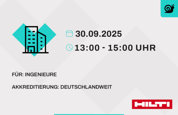 Online Veranstaltung - Verankert im Beton, fundiert im Wissen – das Dübel-Webinar