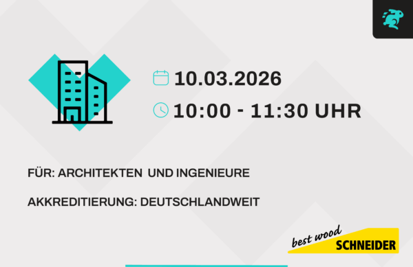 Online Veranstaltung - Effektive Schallschutzplanung im Holzbau