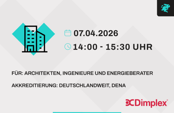 Online Veranstaltung - Wärmepumpeninstallationen >20 kW in der Praxis