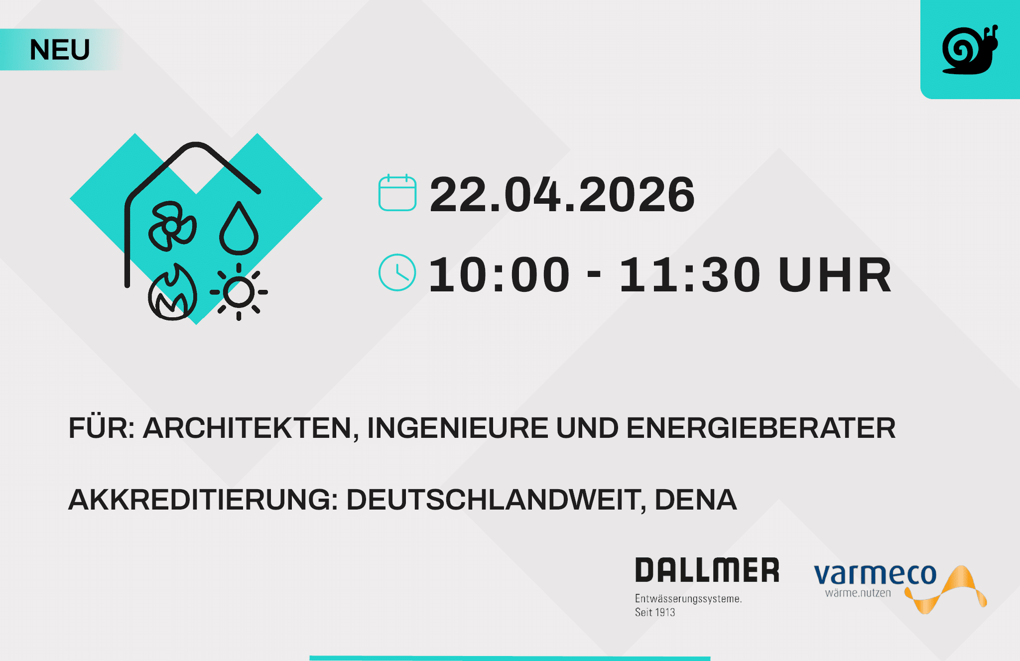 Online Veranstaltung - Wasser im Gebäude: Planung von Versorgung, Nutzung und Entsorgung