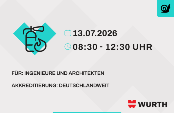 Online Veranstaltung - Planerseminar gebäudetechnischer Brandschutz