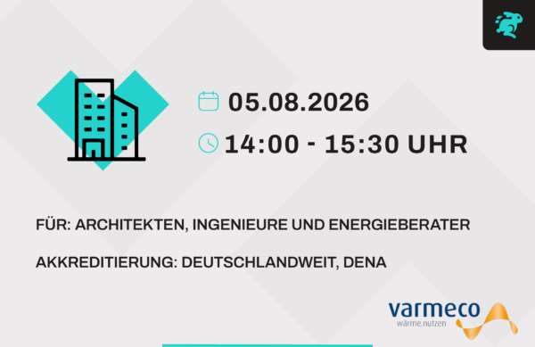 Online Veranstaltung - Ganzheitliche Systemlösungen statt Standardrezepte - Gebäudespezifische Energiekonzepte aus realen Projekten – geplant, umgesetzt, bewährt