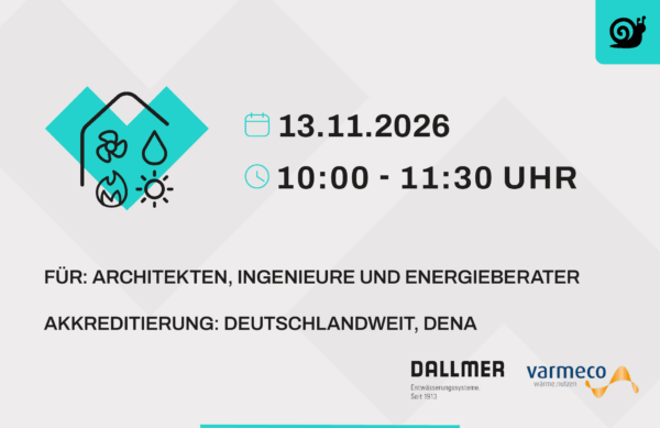 Online Veranstaltung - Wasser im Gebäude: Planung von Versorgung, Nutzung und Entsorgung