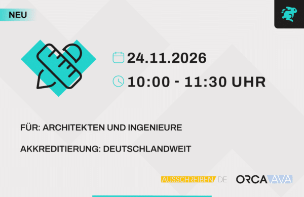 Online Veranstaltung - Kosten sicher planen. Leistungen strukturiert ausschreiben. Projekte effizient steuern.