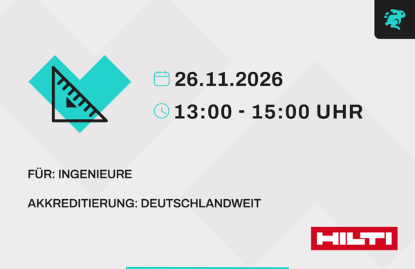 Online Veranstaltung - Verankert im Beton, fundiert im Wissen – das Dübel-Webinar