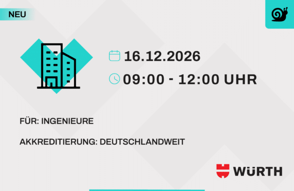 Online Veranstaltung - Planerseminar Holzbau Modul 4 - Bauen im Bestand, Sanierungsmöglichkeiten mit ASSY Schrauben