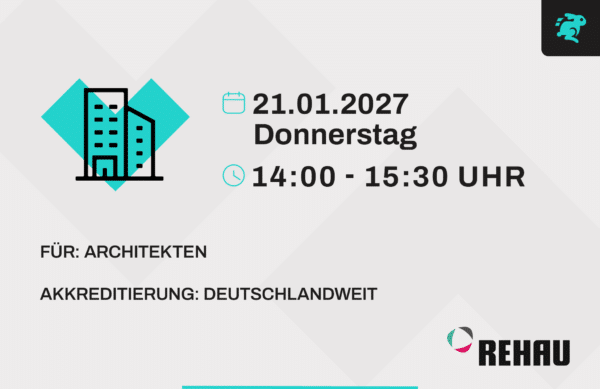 Online Veranstaltung - Barrierefreie Fenster und Türen - Mehr als nur die richtige Bodenschwelle