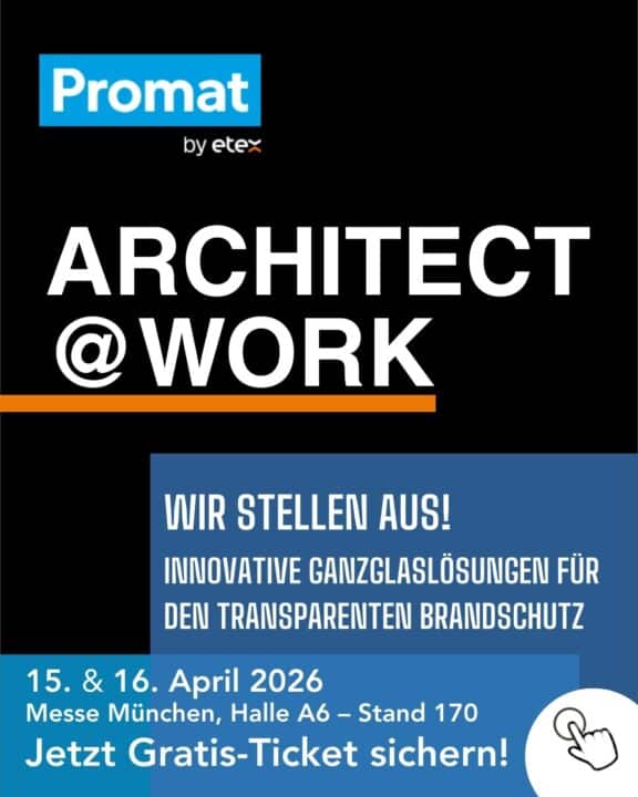 Promat Live auf der Architect@Work in München | Transparenter Brandschutz