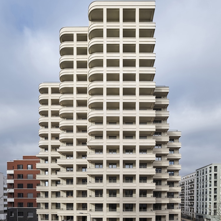 Wohnhochhaus "Drei Horizonte" Frankfurt am Main © Stefan Müller, Berlin
