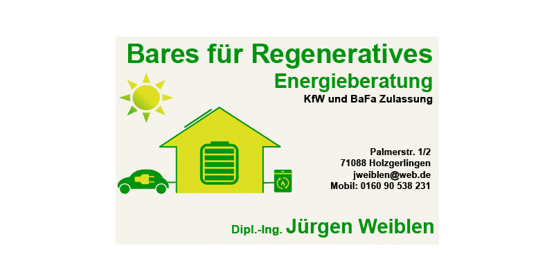 Bares für Regeneratives