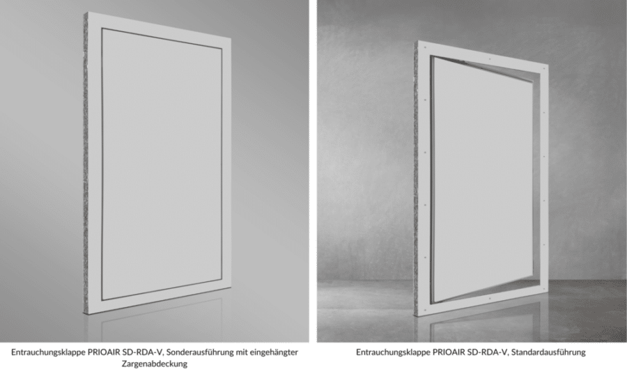 Minimale Optik bei maximaler Sicherheit – PRIORIT Entrauchungsklappe ...