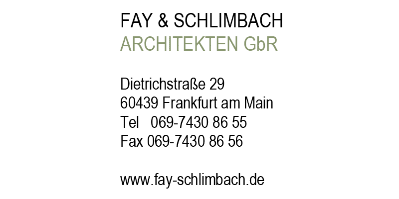 Fay & Schlimbach Architekten neu