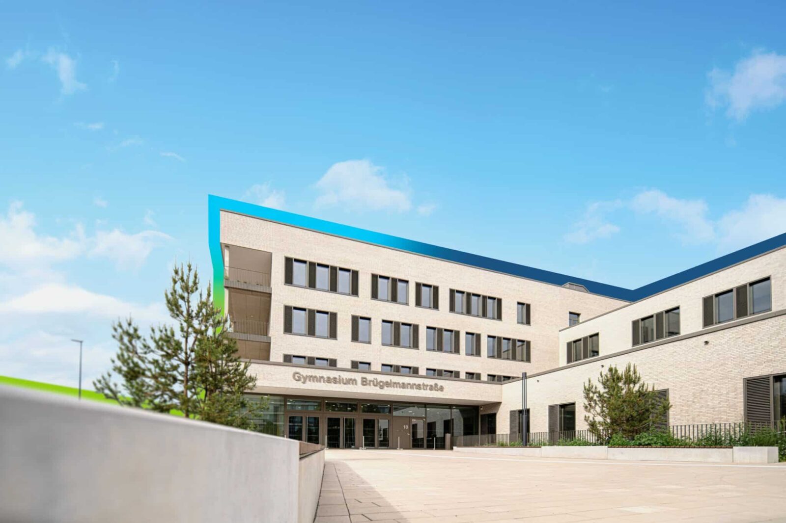 Gymnasium Brügelmannstraße Köln von außen