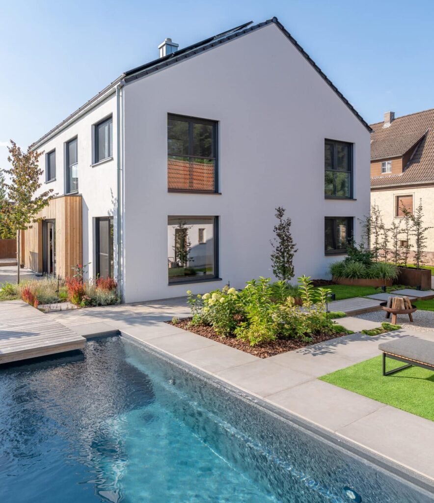 Minimalistisches Einfamilienhaus