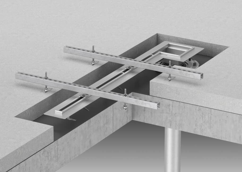 Neue Montageschiene von ACO Haustechnik