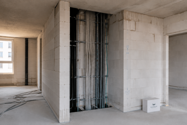 Installationsschacht seitliche Ansicht