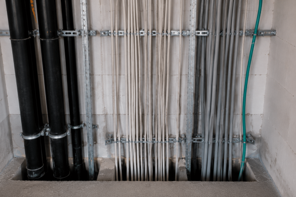 Installationsschacht Nahaufnahme