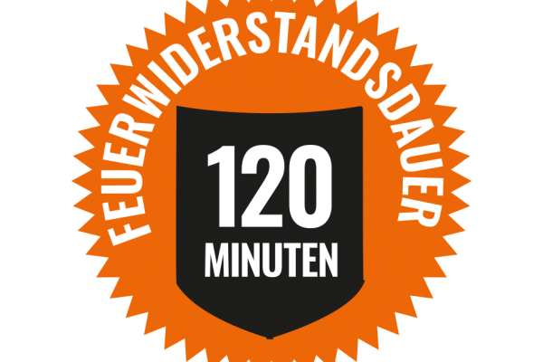Bis zu 120 Minuten Feuerwiderstand – geprüft mit Fremdherstellern und reduzierten Abständen