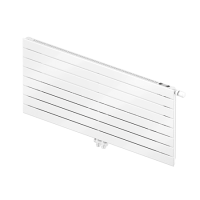 Zusätzliche Anschlussmöglichkeiten des Zehnder Nova Neo bieten noch mehr Flexibilität für die Montage der Modelle in horizontaler Ausführung. © Zehnder Group Deutschland GmbH, Lahr