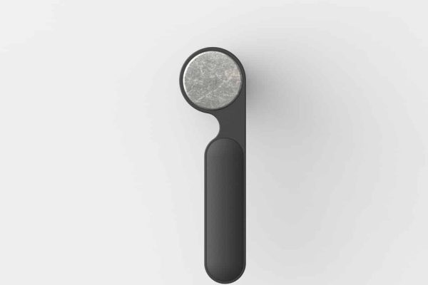 FSB 1138 Fenstergriff als Steckgriff in Aluminium schwarz eloxiert mit einem Inlay aus hochwertigem Aluminium Pure.