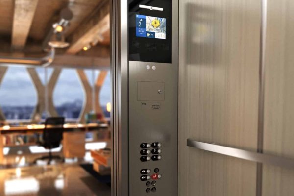 Moderner Aufzug mit smarter IoT-Lösung bietet Komfort und Sicherheit für die vernetzten Gebäude von morgen.