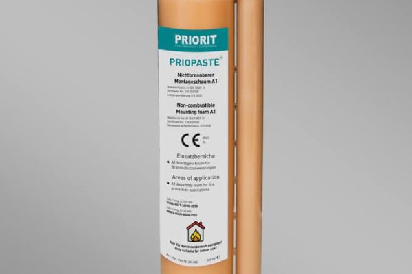 PRIOPASTE®: Nichtbrennbarer Montageschaum